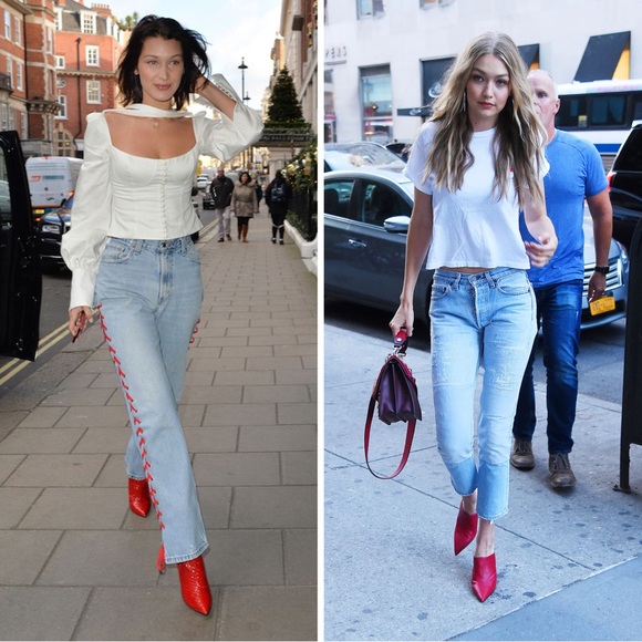 Report Ivara red point toe block heel mules - Picture 2 of 12